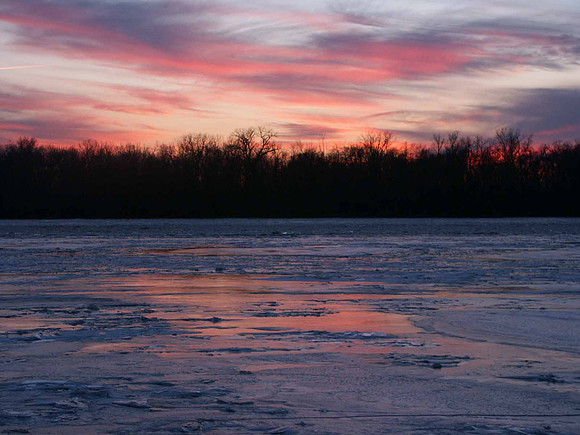 Mississippi, frozen, north of Alton